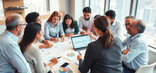 Une image illustrant un atelier d'éducation financière avec des personnes apprenant à investir.