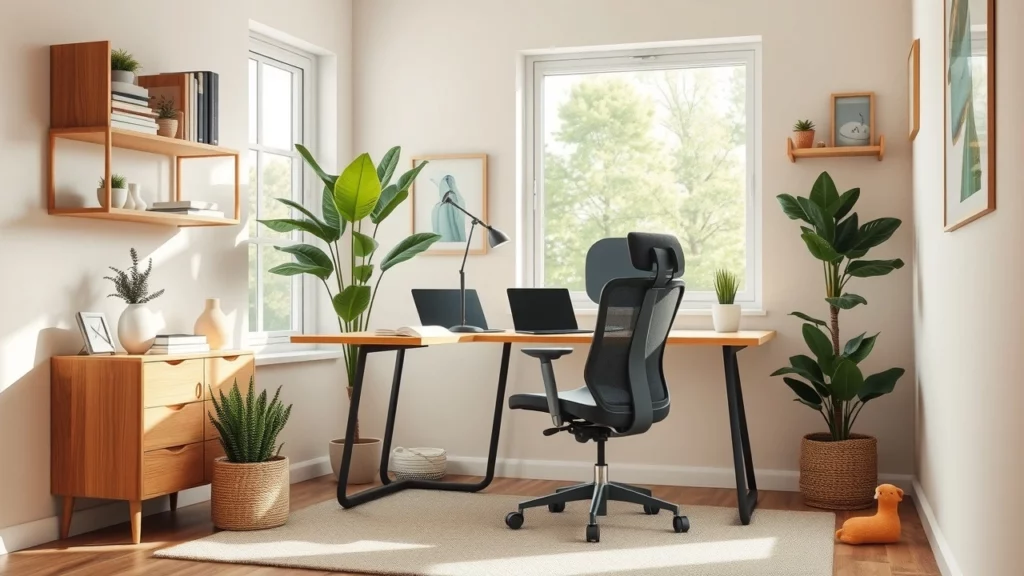 Coin de bureau ergonomique et durable chez soi