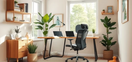 Coin de bureau ergonomique et durable chez soi