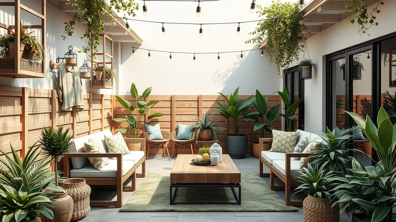 espace exterieur confortable et respectueux de l'environnement