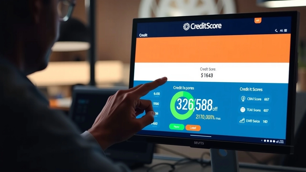une personne vérifiant son score de crédit