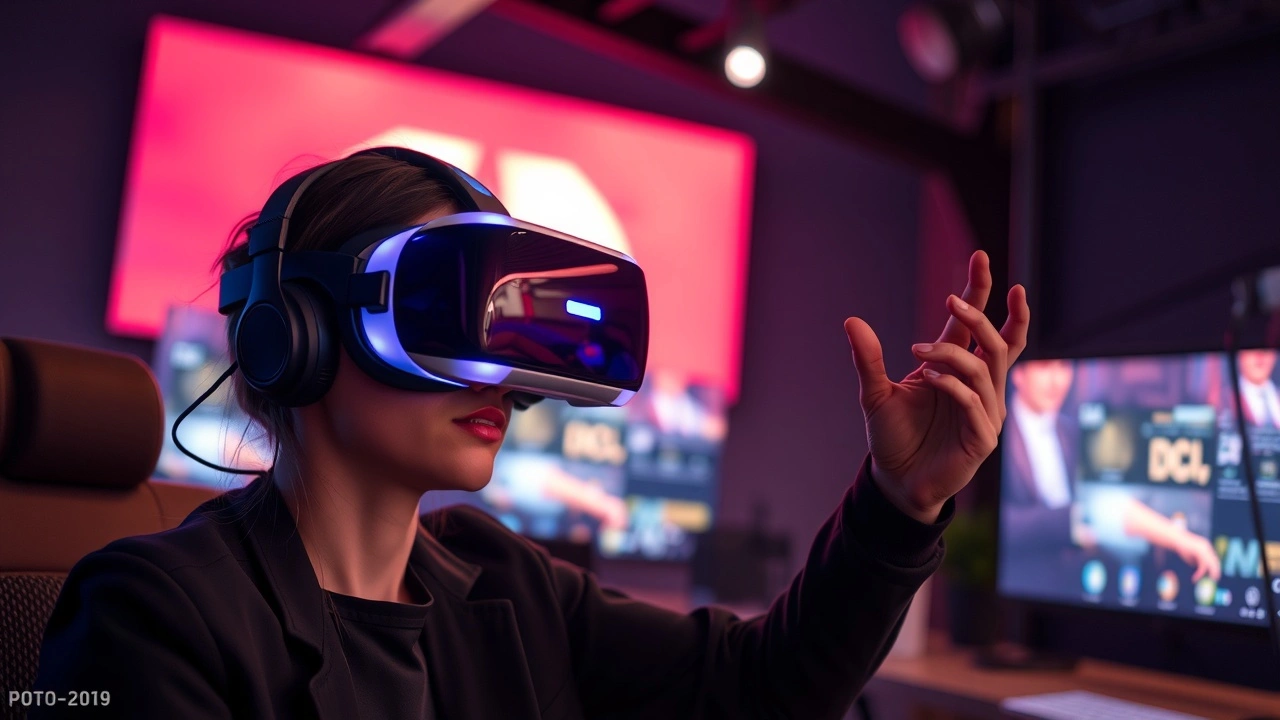 casque de réalité virtuelle utilisé dans un cadre de jeu