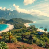 Une destination de voyage paisible et écologique au milieu de la nature.