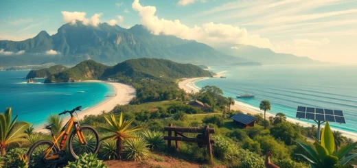 Une destination de voyage paisible et écologique au milieu de la nature.