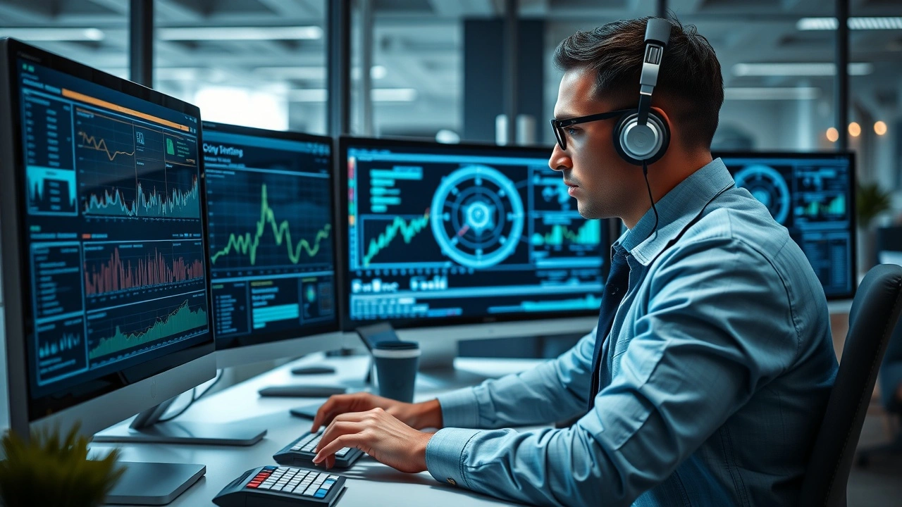 expert en cybersécurité analysant des données sur des ordinateurs