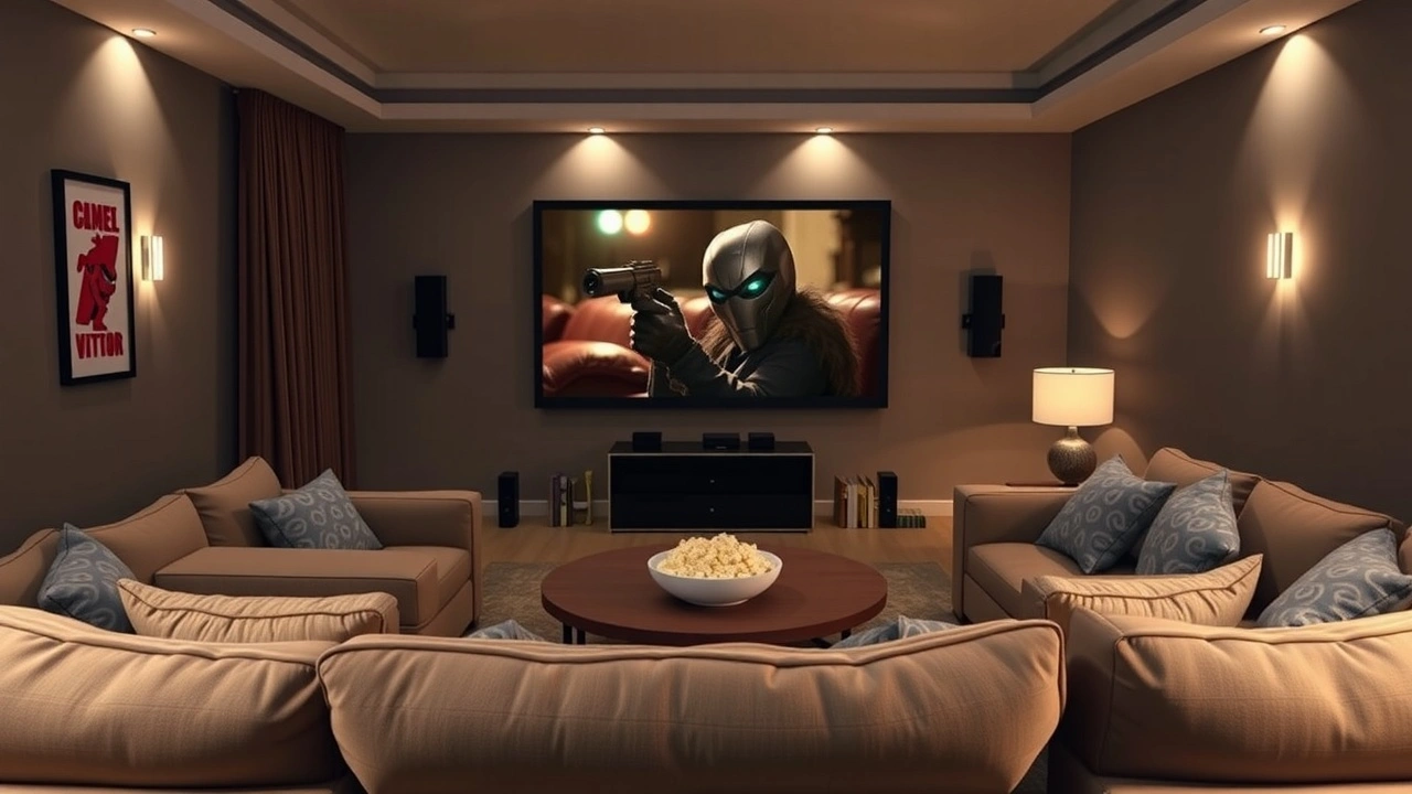 salon confortable pour une soirée cinéma