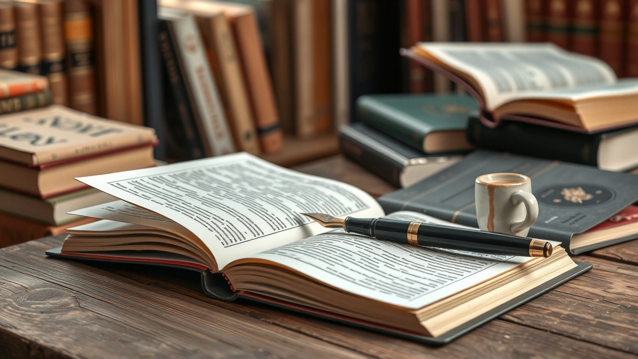 carnet ouvert avec stylo et tasse de café