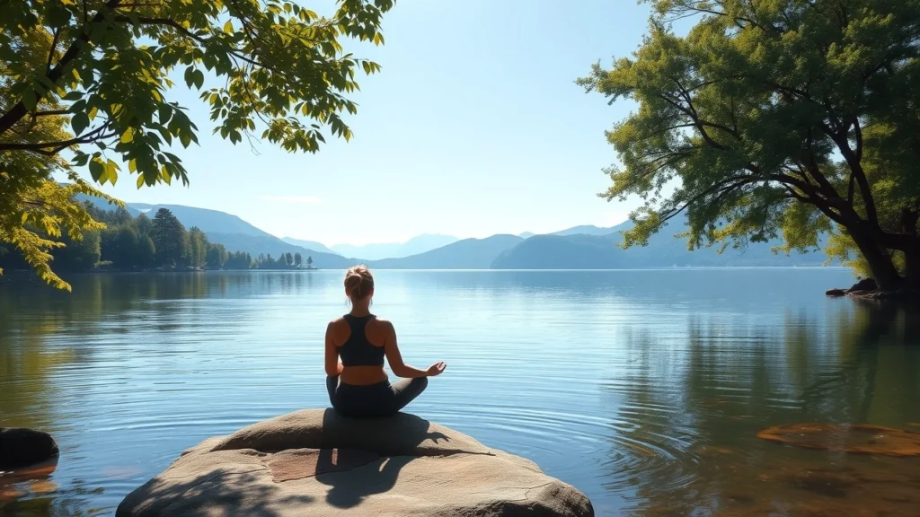 Un paysage serein illustrant l'impact de la musique méditative sur notre bien-être émotionnel.