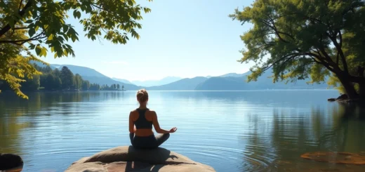 Un paysage serein illustrant l'impact de la musique méditative sur notre bien-être émotionnel.