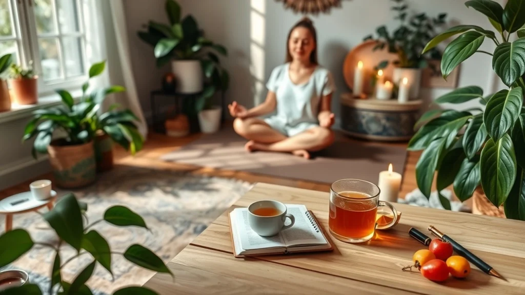 Scène matinale tranquille illustrant des rituels matinaux bénéfiques pour l'esprit.