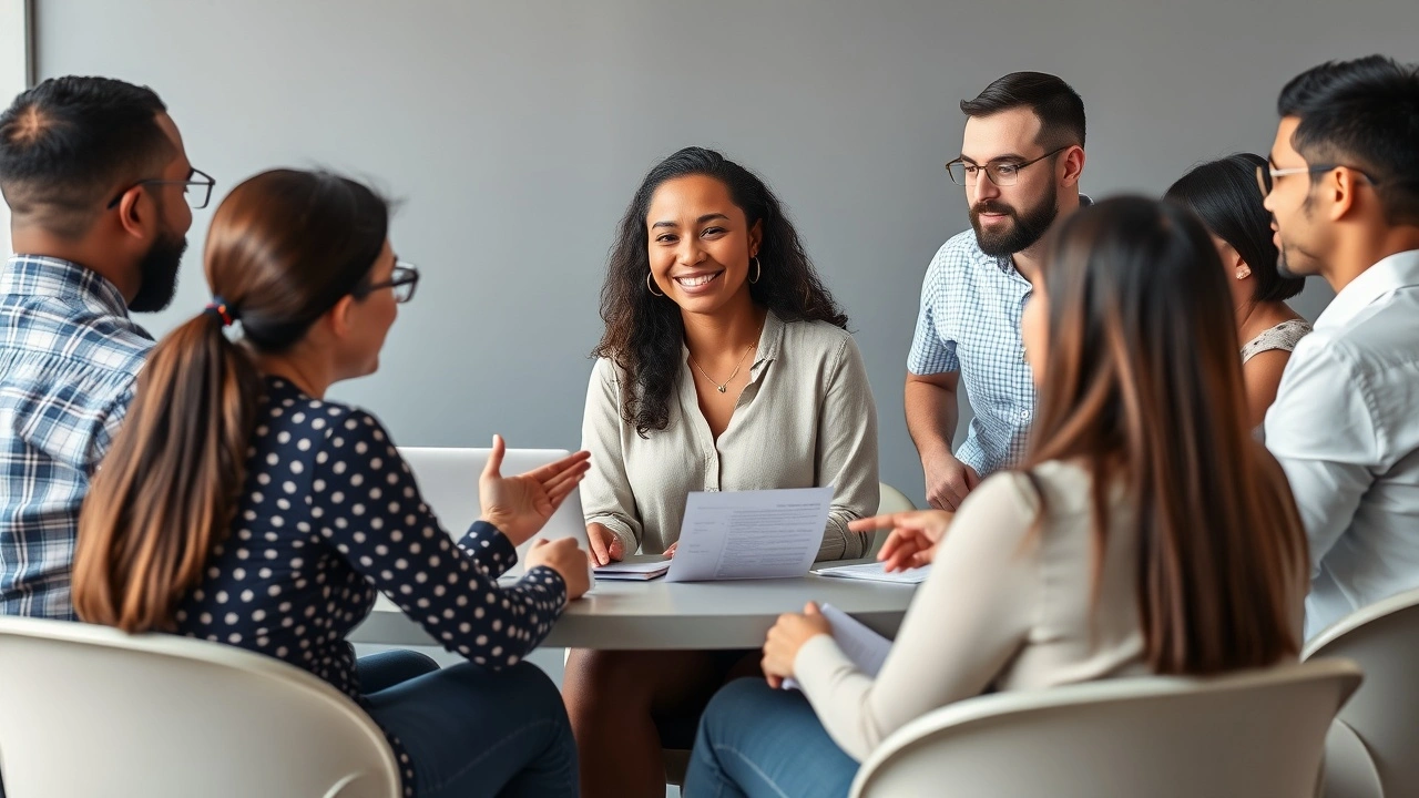groupe de personnes lors d'un atelier de gestion financière