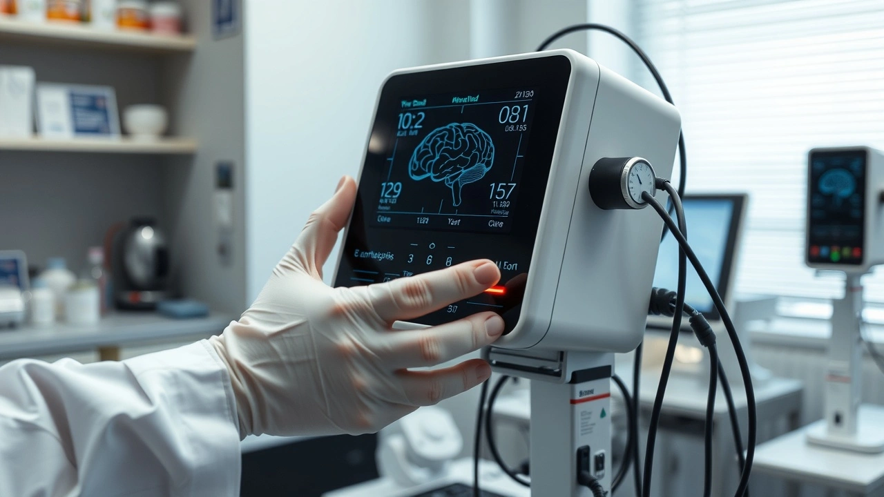 dispositif de neurotechnologie dans un laboratoire moderne