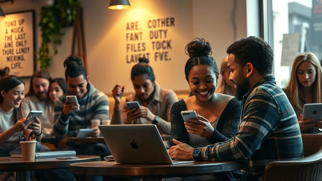 Une scène illustrant l'influence des nouvelles technologies de communication sur les relations interpersonnelles.