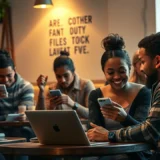 Une scène illustrant l'influence des nouvelles technologies de communication sur les relations interpersonnelles.