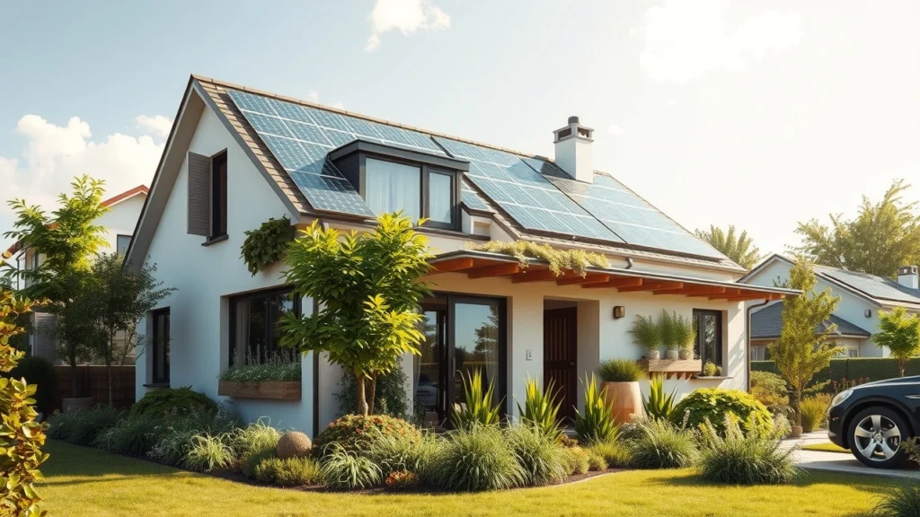 Une maison écologique avec des systèmes de ventilation naturelle intégrés