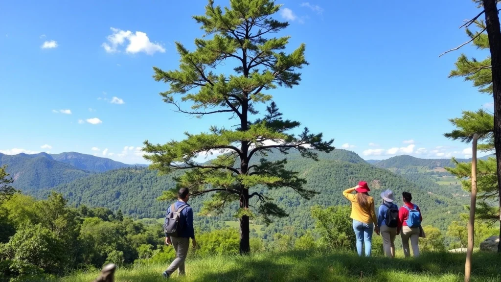 Un paysage naturel montrant des pratiques de voyage responsables.