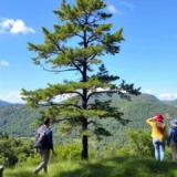 Un paysage naturel montrant des pratiques de voyage responsables.