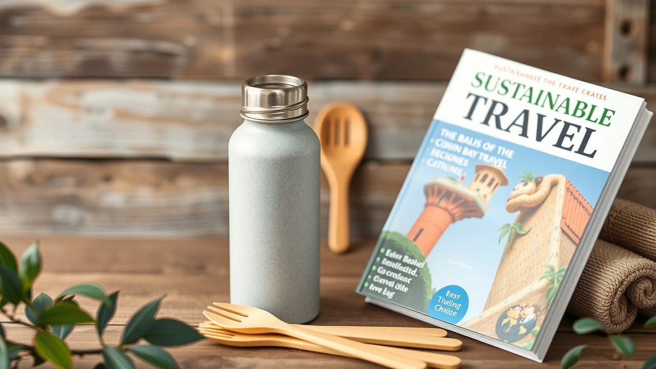 choix de voyage durables avec objets écologiques