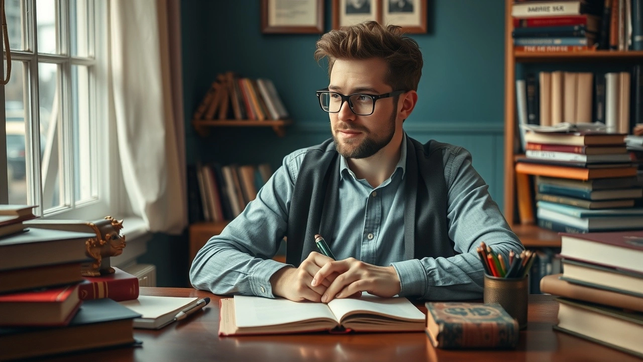 écrivain surmontant un blocage d'écriture