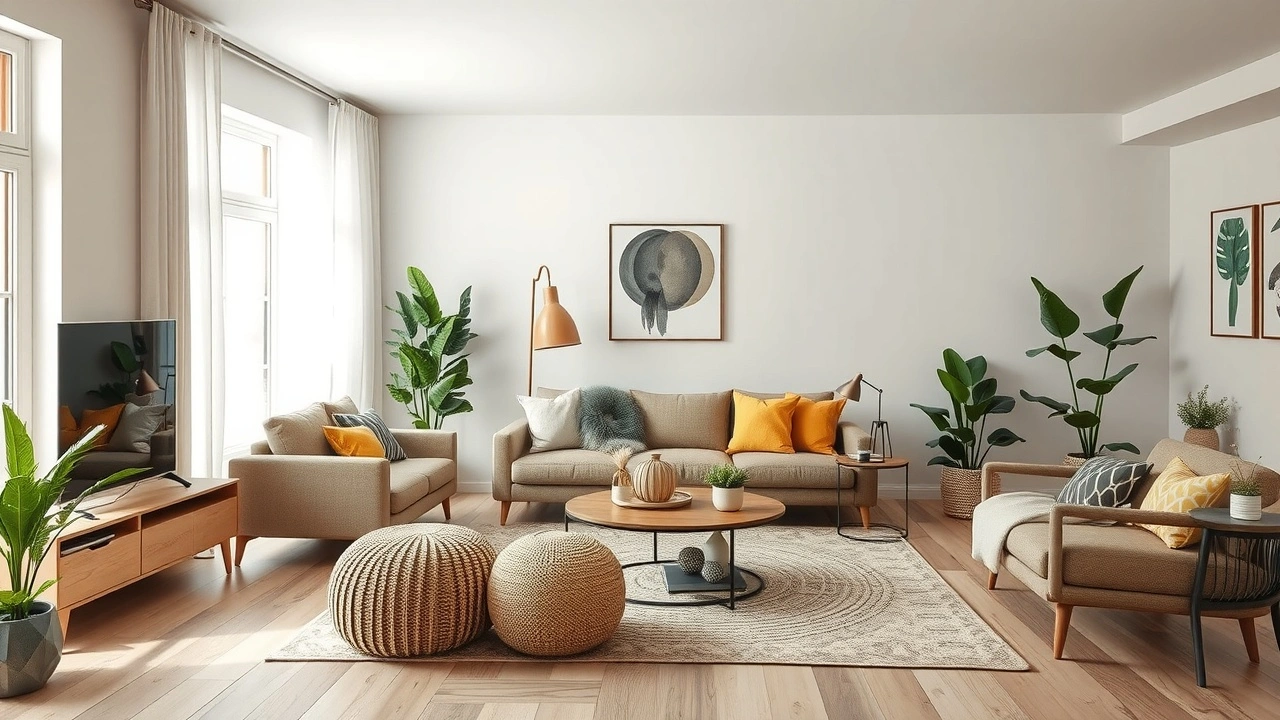 espace de vie multifonctionnel avec mobilier écologique