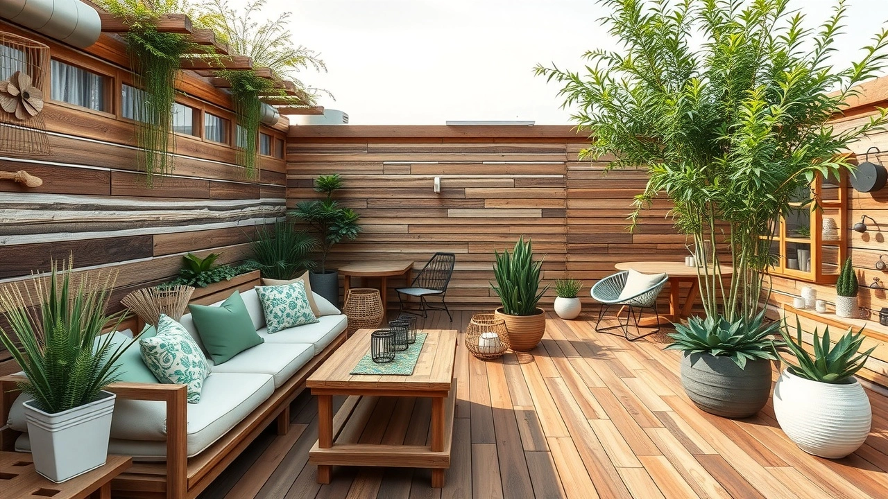 Matériaux durables pour une terrasse écoresponsable