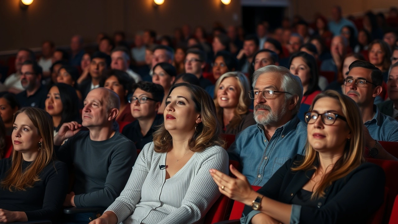public etudiant une representation de theatre