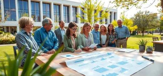 Une image illustrant la gestion de patrimoine avec des personnes discutant sereinement.