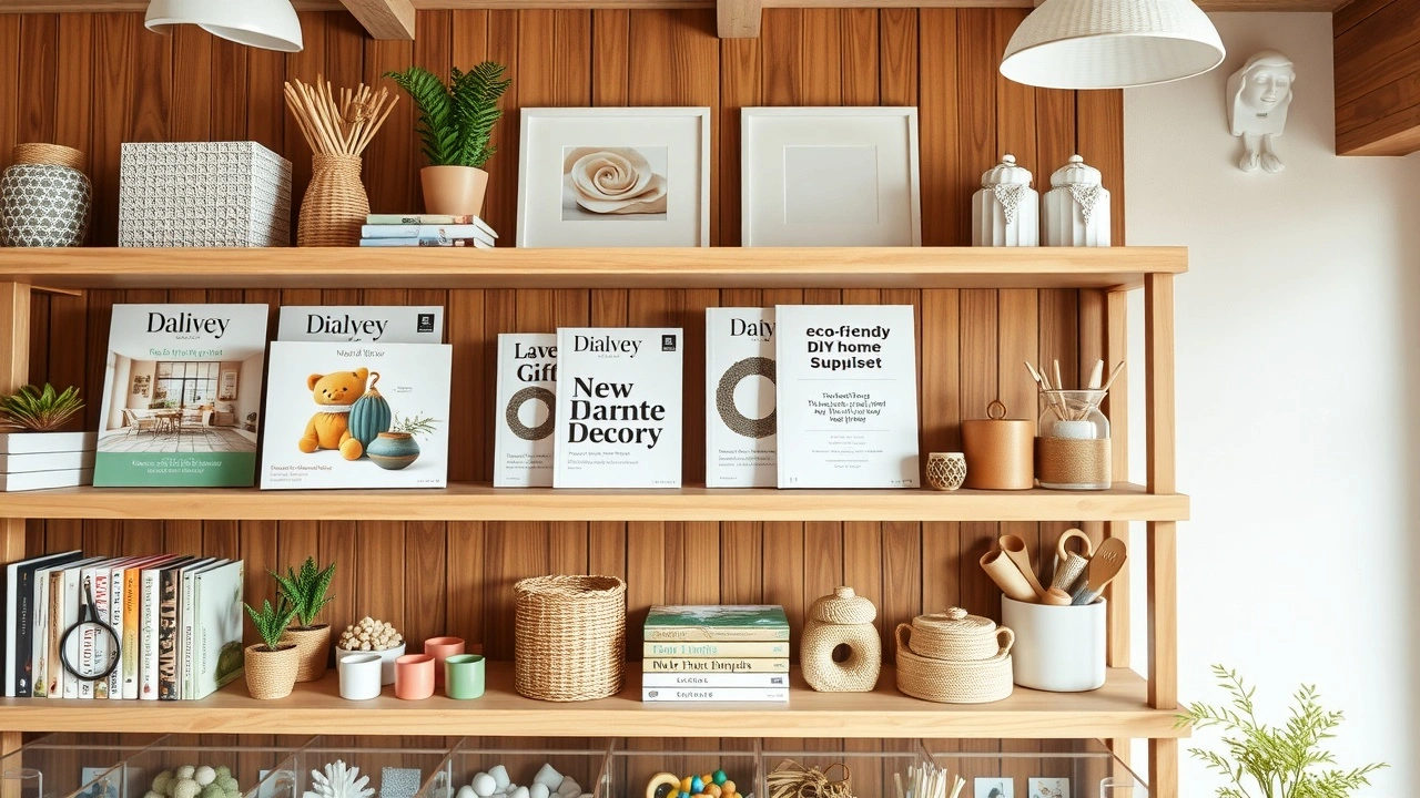 étagère bien organisée avec ressources DIY écoresponsables