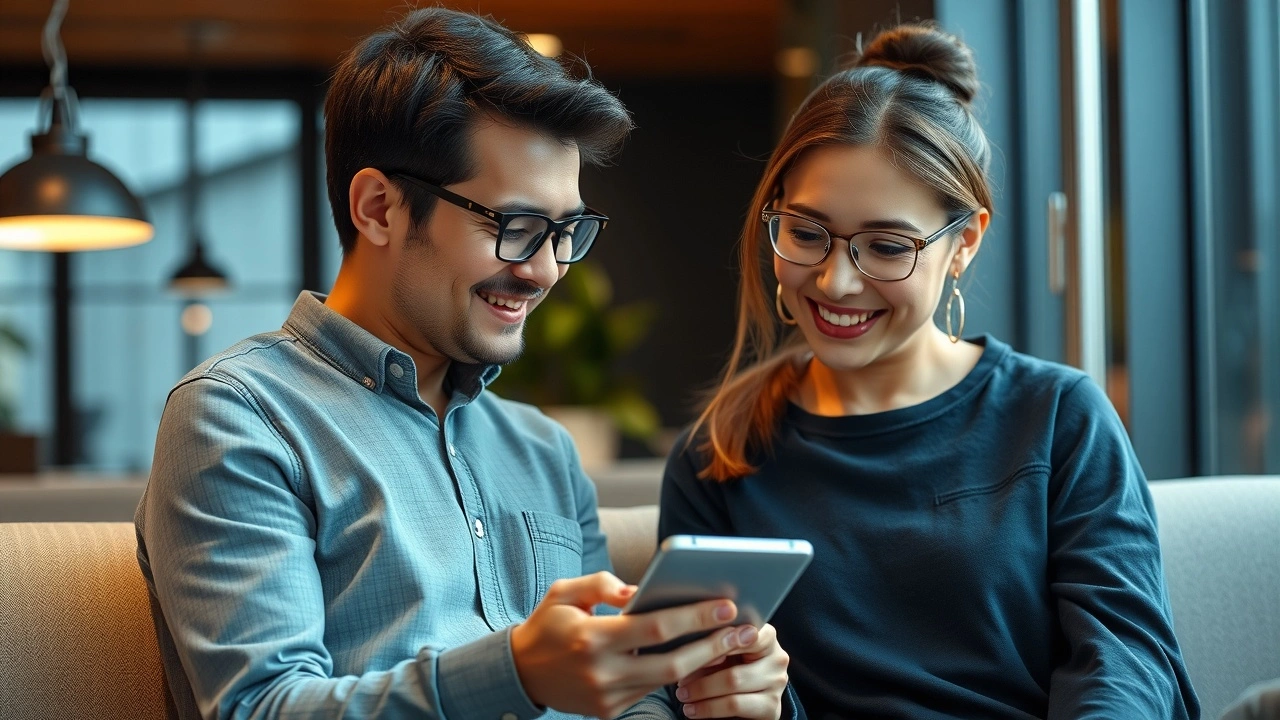 deux personnes discutant avec une technologie d'intelligence émotionnelle