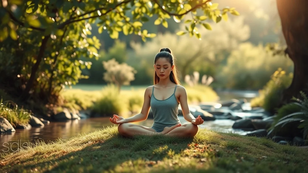 Une scène sereine illustrant la bienveillance envers soi-même.