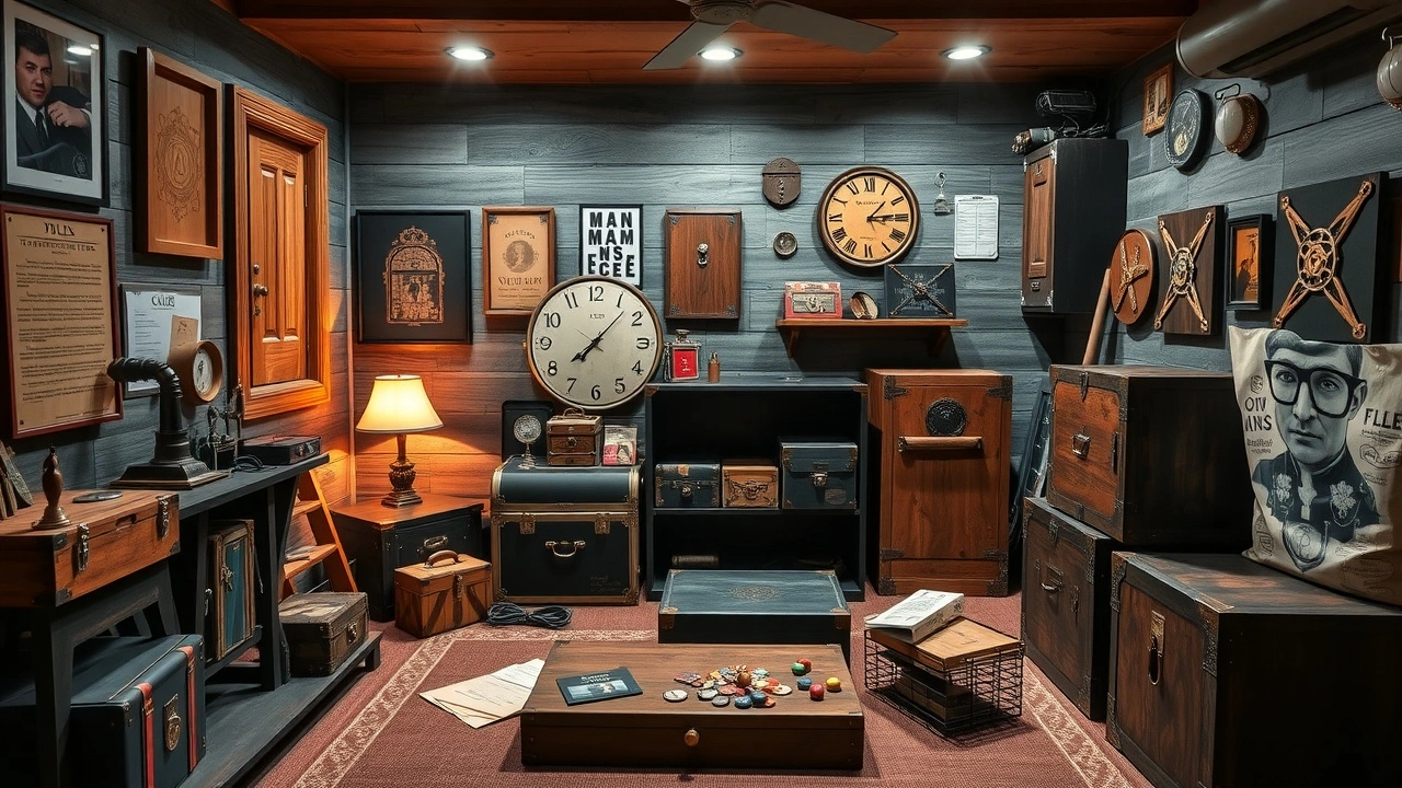 scenette d'une salle d'escape game à domicile