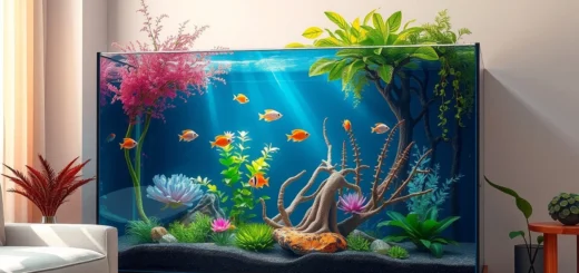 Une aquariophilie apaisante avec des poissons colorés et des plantes aquatiques