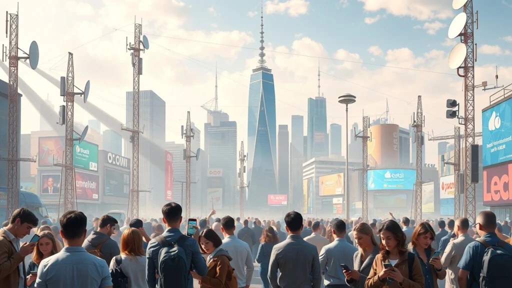 Illustration des avancées récentes en télécommunications et leur impact sur notre vie quotidienne.