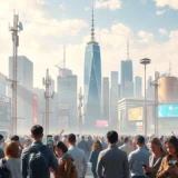 Illustration des avancées récentes en télécommunications et leur impact sur notre vie quotidienne.