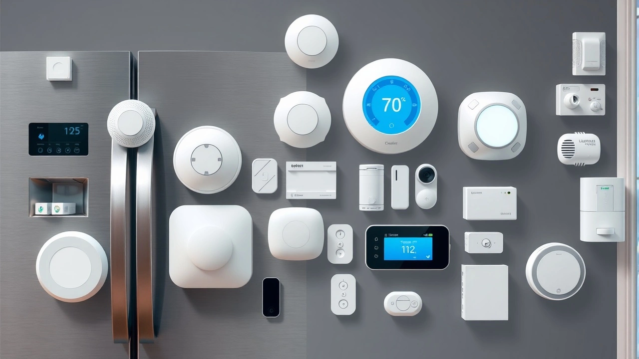 capteurs intelligents sur des appareils domestiques connectes