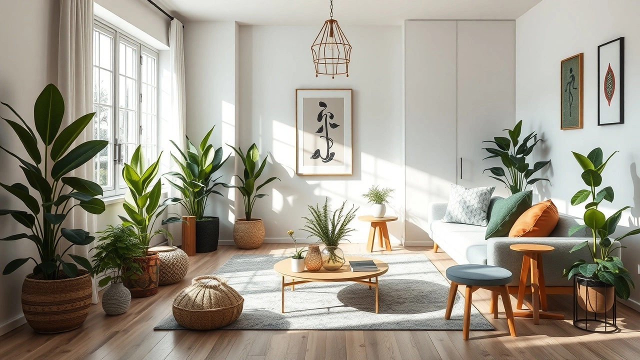 espace de vie harmonieux avec principes de feng shui