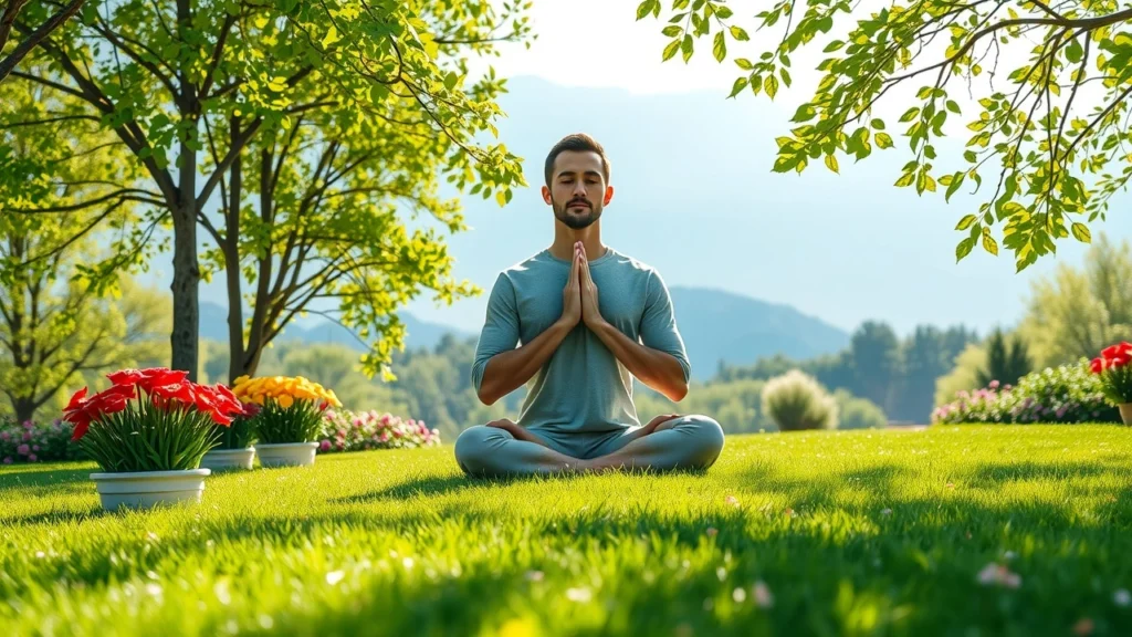 Une image de méditation dans un environnement paisible.