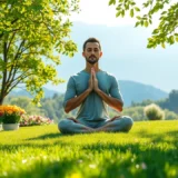 Une image de méditation dans un environnement paisible.