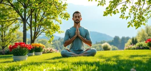 Une image de méditation dans un environnement paisible.