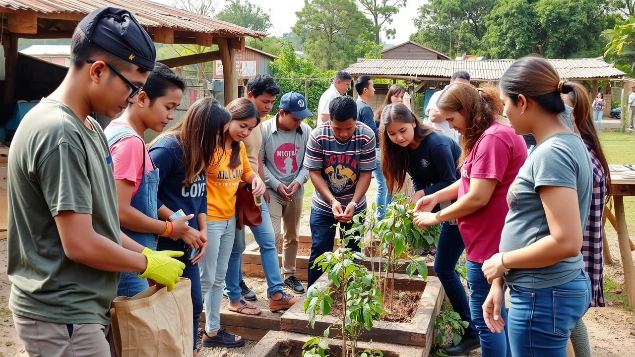 groupe divers de volontaires travaillant ensemble