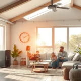 Représentation photoréaliste des nouvelles technologies de stockage d'énergie dans un environnement moderne.