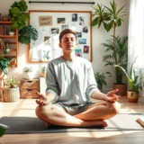 Une scène sereine illustrant une personne pratiquant le développement personnel pour renforcer l'estime de soi.