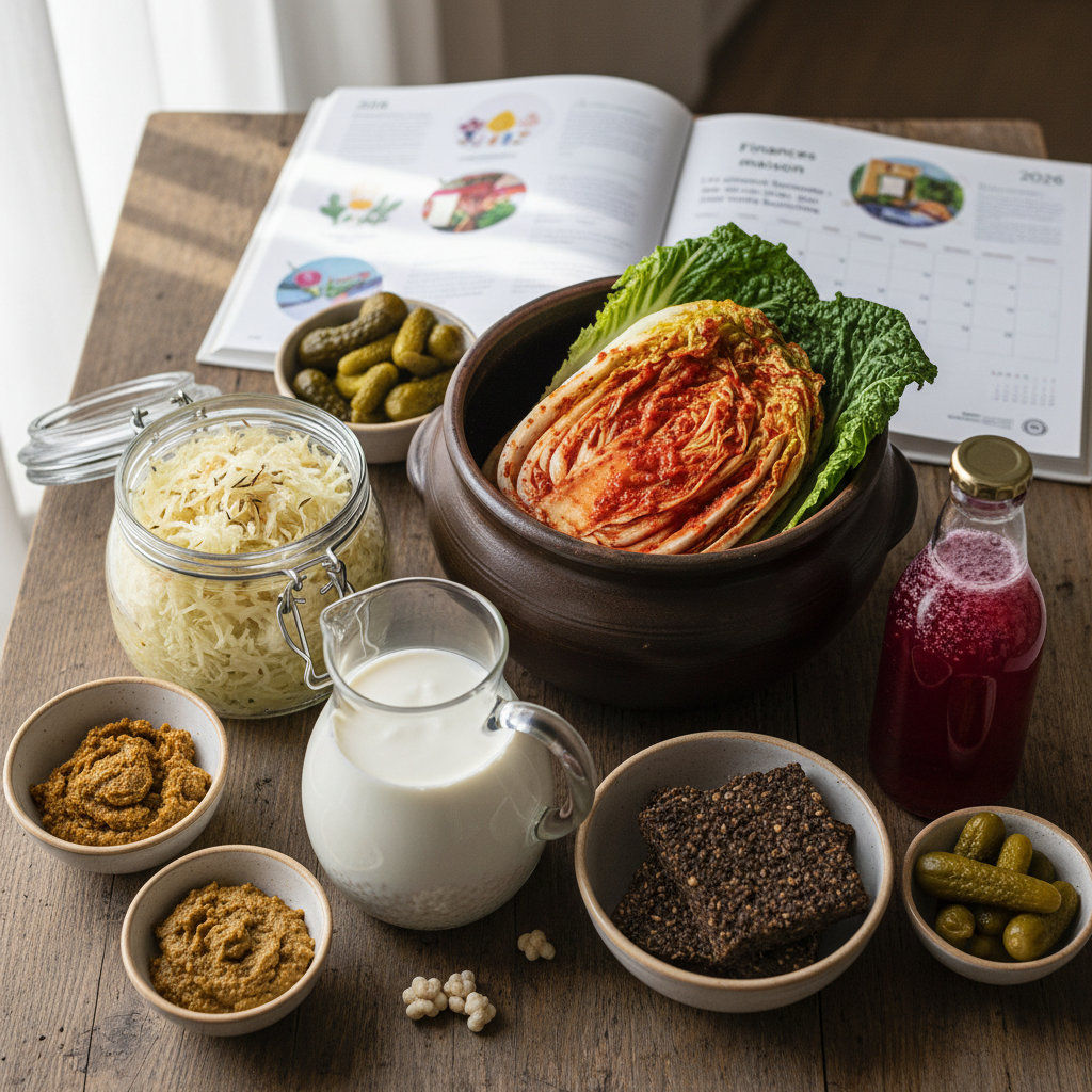 Aliments fermentés pour le bien-être