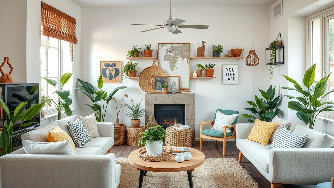 intérieur chic avec éléments de déco zéro déchet