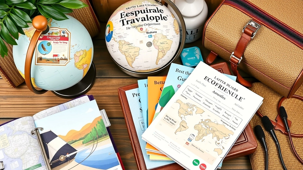 planificateur de voyage ecoresponsable avec accessoires durables