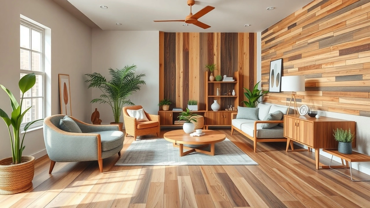 salle avec revetement de sol durable et decor eco-responsable